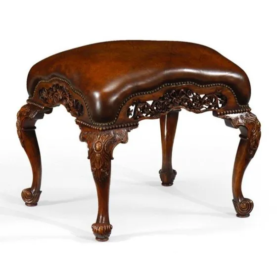 Leather Stool by Jonathan Charles