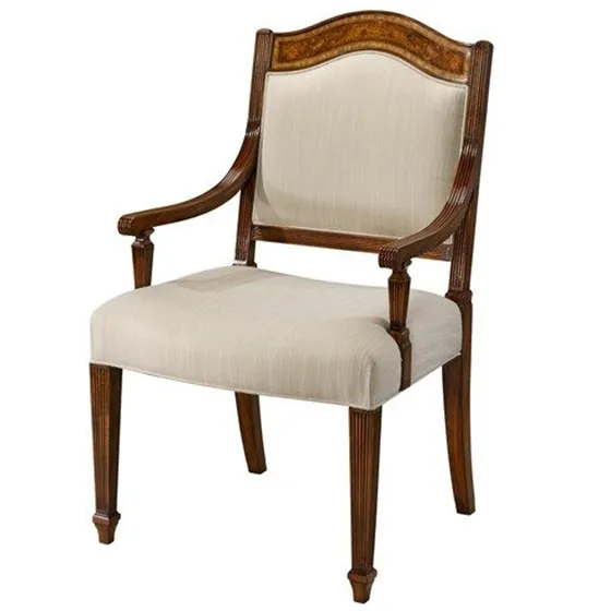 Wooden arm chair by Theodore Alexander