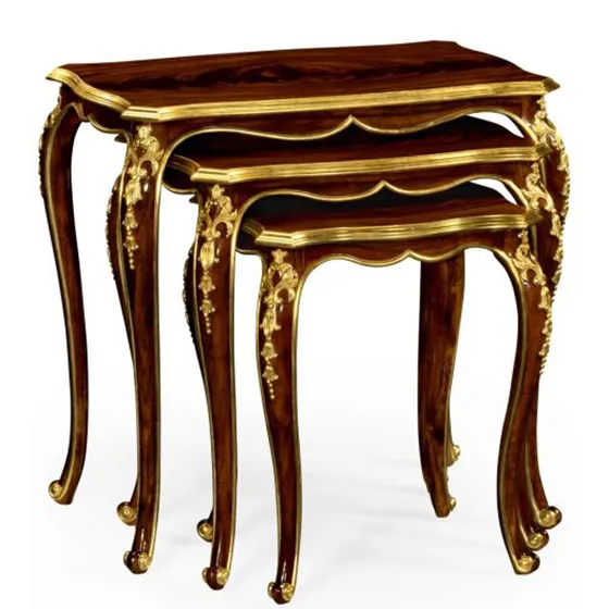 Nesting Tables With Gilt Carved Detailling by Jonathan Charles